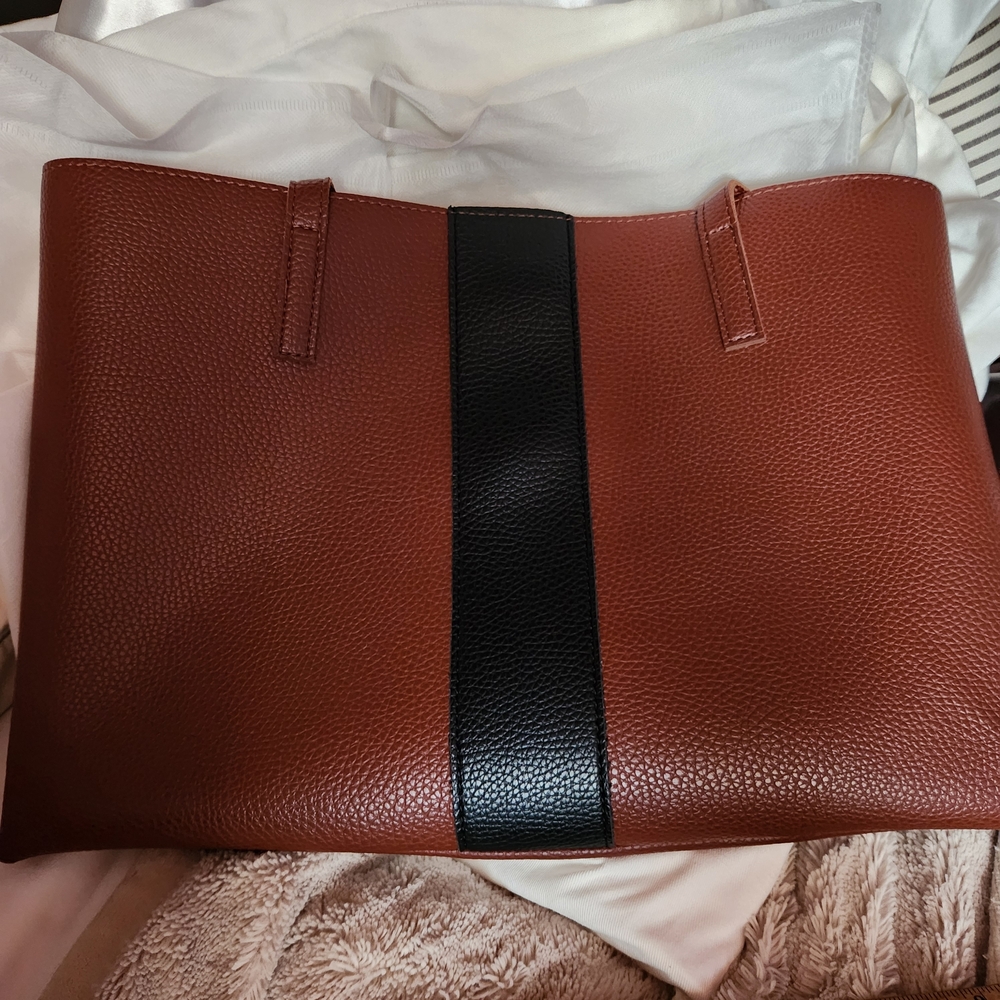 Vince Camuto- Elegant Brown and Black Bag